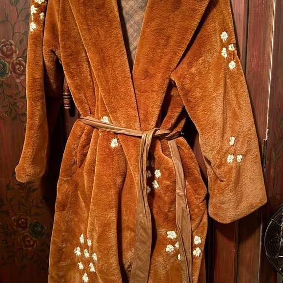 TACH x Free people Camelot Teddy Jacket with Floral Embroidery - Picture 3 of 5